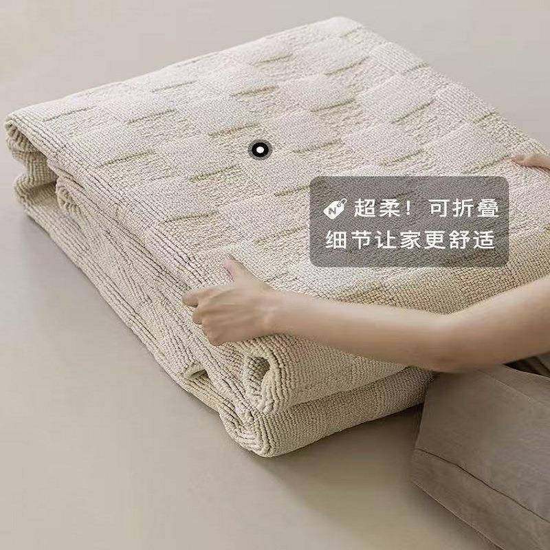 防胶超联系客服柔家无用客厅可折叠现代简约奶油风防水污奢免洗地