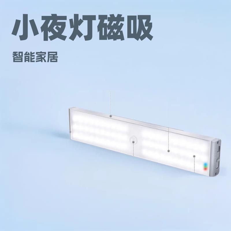 感应充灯磁吸小夜灯家用衣灯柜床头厨房楼道宿舍CL60NM红外自电动