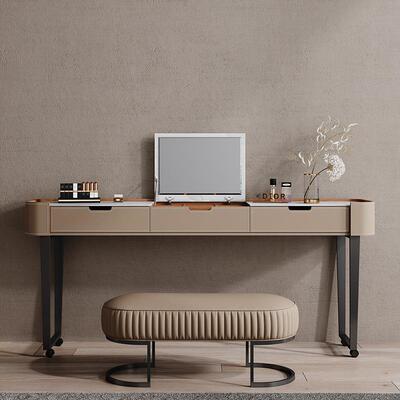 轻奢跨床桌马鞍皮移动书桌懒设用计家多功KCZ-056卧室简约梳人妆