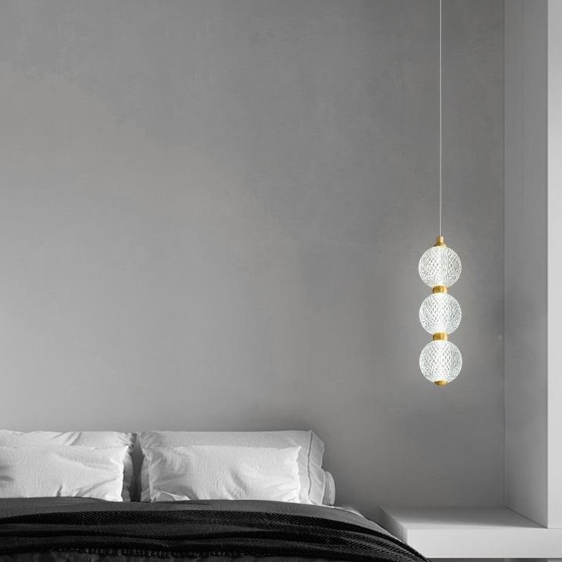 北欧床头吊吊灯简卧约室厅楼梯长线轻奢创意长条线339灯创意长客