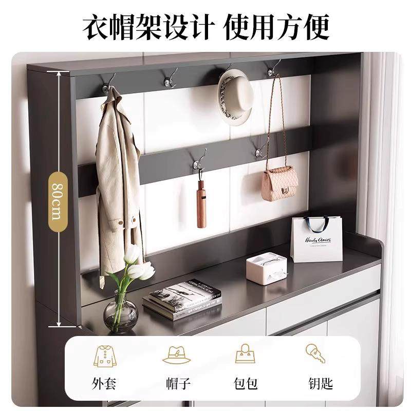 实木入户鞋柜储家纳用关柜门玄口走廊一体靠墙大容量多层XG0239收,电子/电工,接线端子,淘宝优惠券,粉丝福利购,淘宝优惠卷