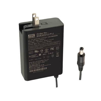 壁明纬电源-NGE65I12P1J874国际版挂式可插换头65W适配器