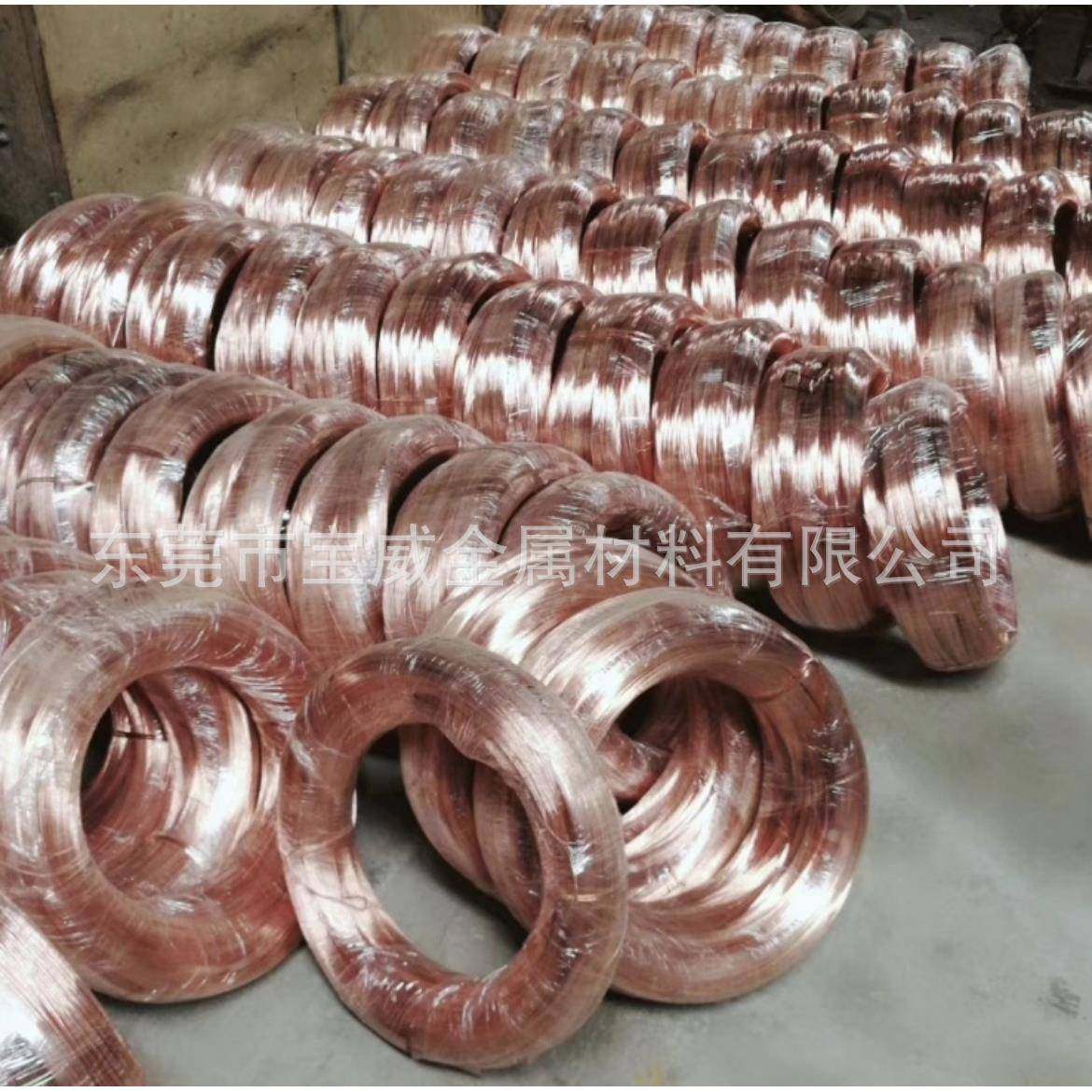 铜线厂家2铜紫铜线细丝裸铜线DIY绒花丝实心T小铜棒铜KRU加工