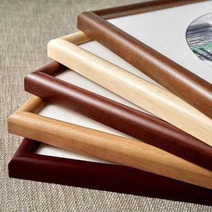 字画装 框外框框字画挂墙实木可642画方形小品 裱画任意国尺寸框装