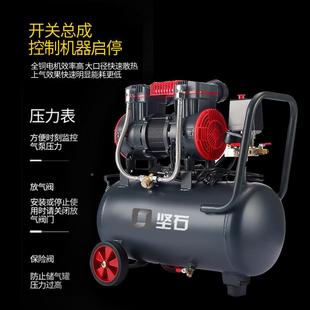 气泵工木用无油空压机9L30L22相0V相38单0V三JS 9L牙科无油静音空