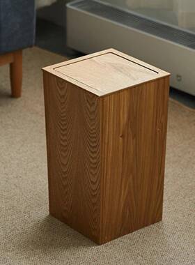 sR垃圾公桶酒店家用客厅卫生间厕g所大容量木JzwxafbE式质轻奢日