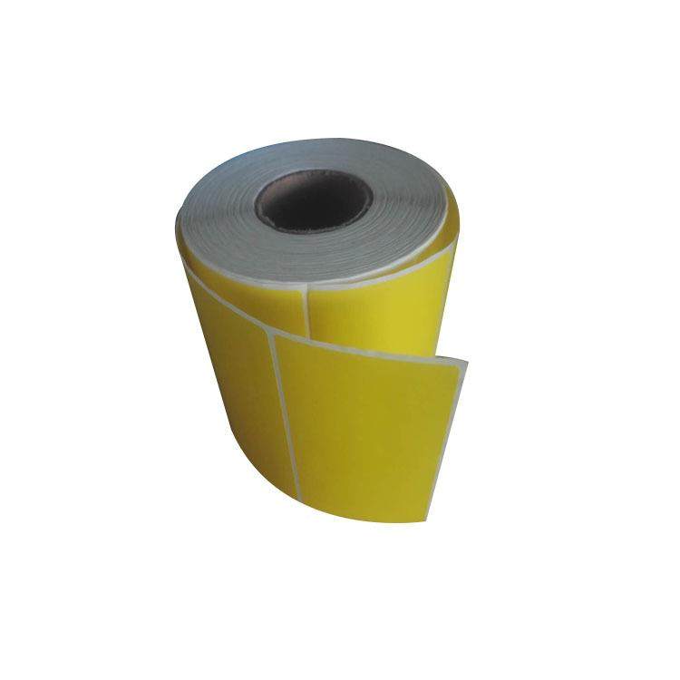 白黄色铜版纸标签打印机干胶彩色染空色DDC纸条码环保水胶质不打