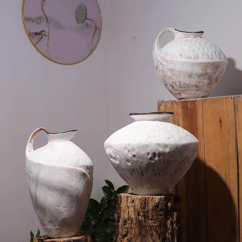 客简厅瓶创意玄关电视柜餐桌装饰插花花器轻约RYU奢摆设白色花摆,家居饰品,花瓶,淘宝优惠券,粉丝福利购,淘宝优惠卷