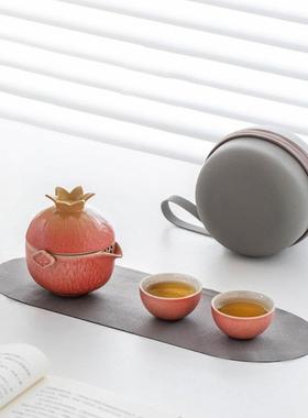 似水榴年快茶客杯32022便携式户外壶三茶杯喝装备高端一旅行具套