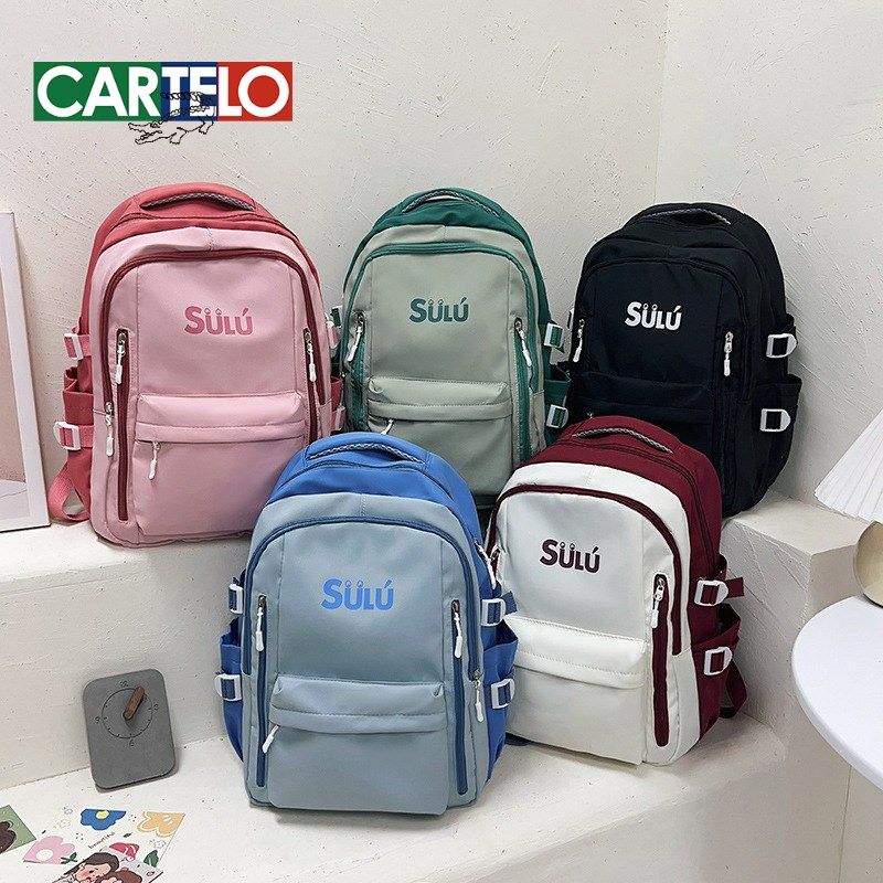 纯色大容量韩版流行撞色书包初高大学生字母洋气简约单肩双肩包女,箱包皮具/热销女包/男包,双肩背包,淘宝优惠券,粉丝福利购,淘宝优惠卷