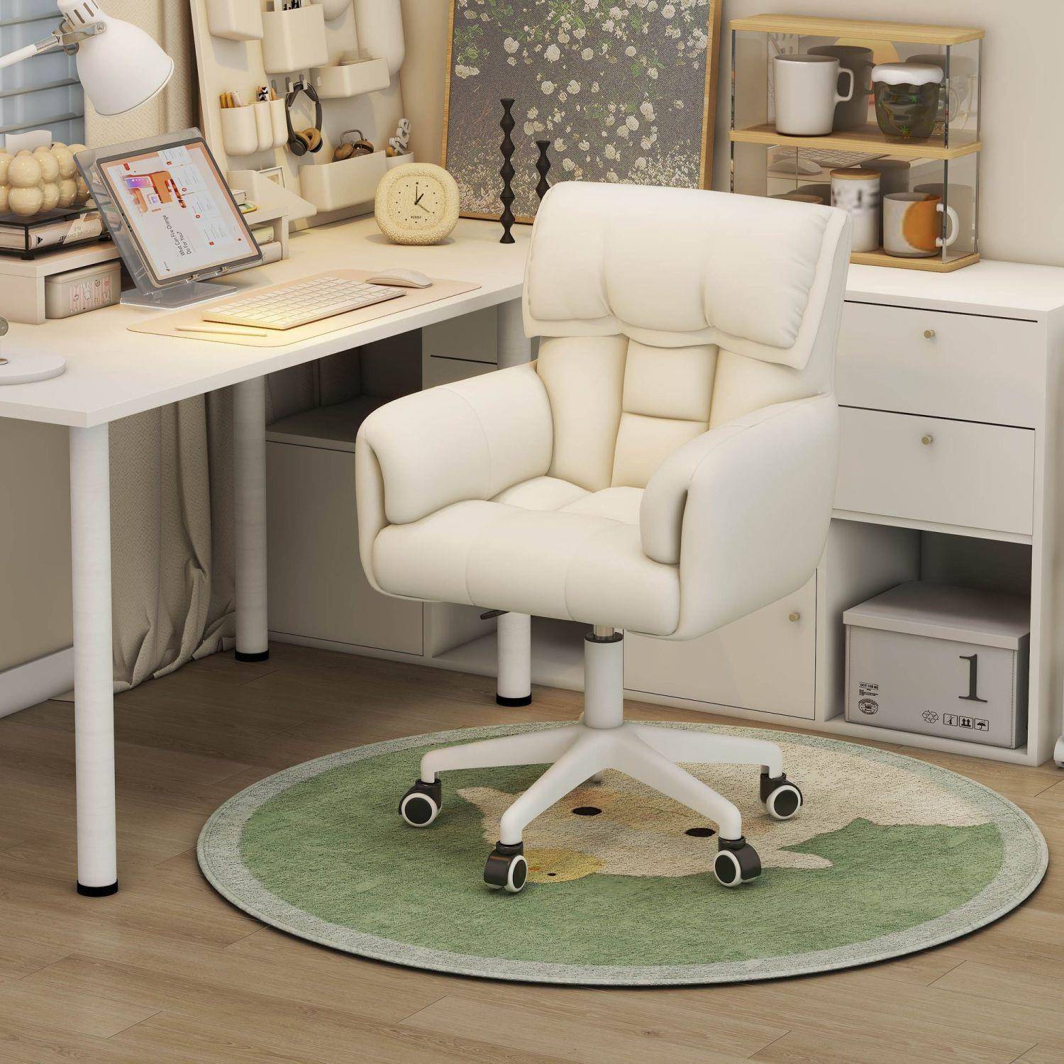 寝电椅舒适久靠背椅家用女生脑卧室坐椅书房书桌2椅大学生室宿舍