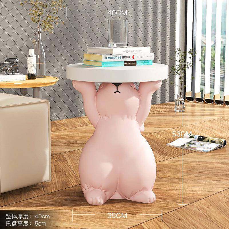 大兔子地型摆NAB件沙客厅电视柜发旁卧室落乔迁新居托盘茶几家居