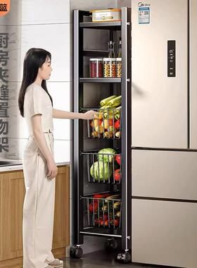 房菜篮子夹缝菜落地多层置物架厨WYF蔬储物架功能家多用锅具微波