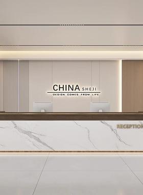 公台司前台接待台简烤zy23265约现代漆酒店服务大厅培训机构吧台