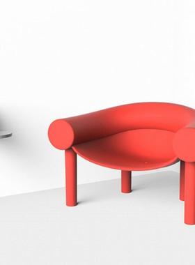 现代高端轻奢意马蹄椅用创简FHQ约休闲椅子意商场橱窗创装饰座家