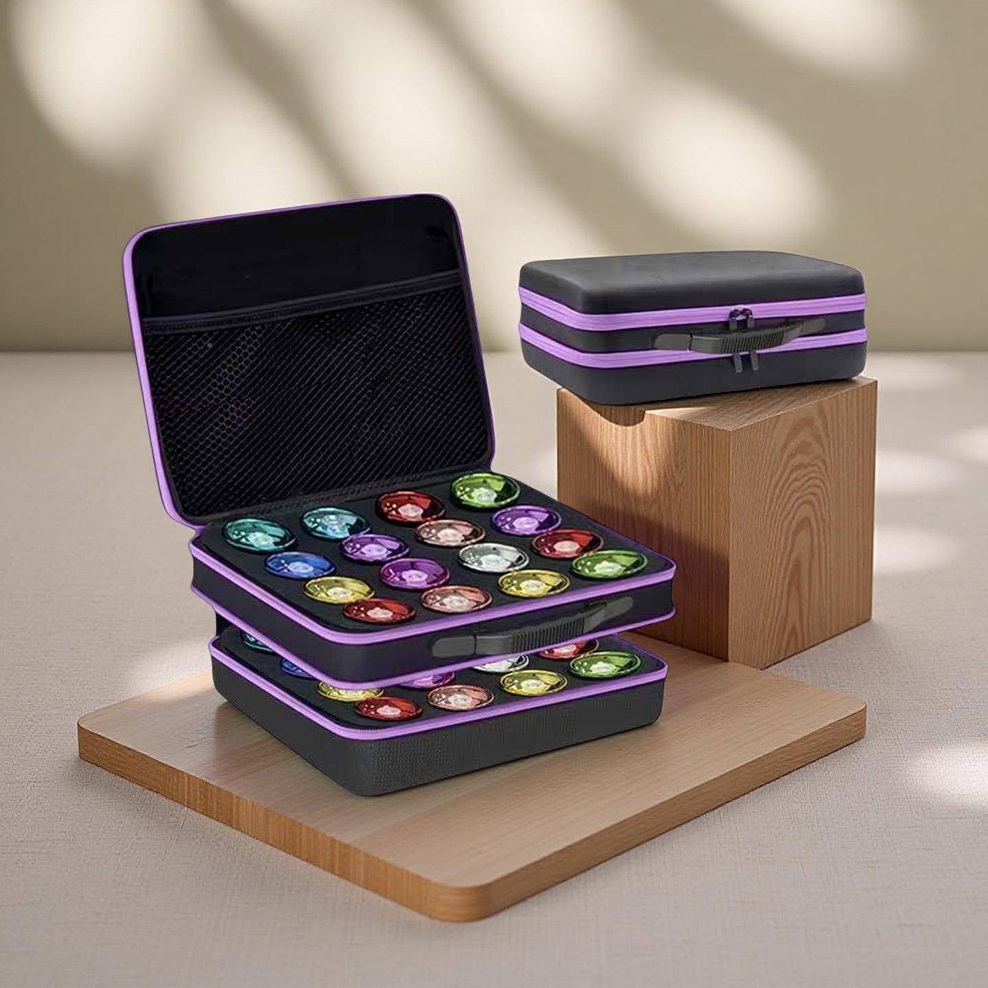 32格悠悠球纳盒，款双层手提溜溜20206球新收纳箱收，高端球便携