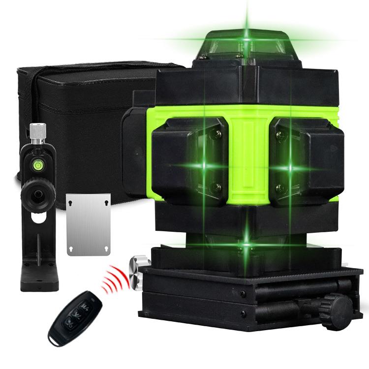 数显SL-002绿6壳不包胶1线＋三脚架外线水平仪自红动调12线1平6线