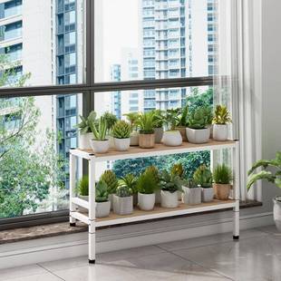 阳台加宽台面花24330架窗改造台神器木塑铁艺置物花架多肉备盆架