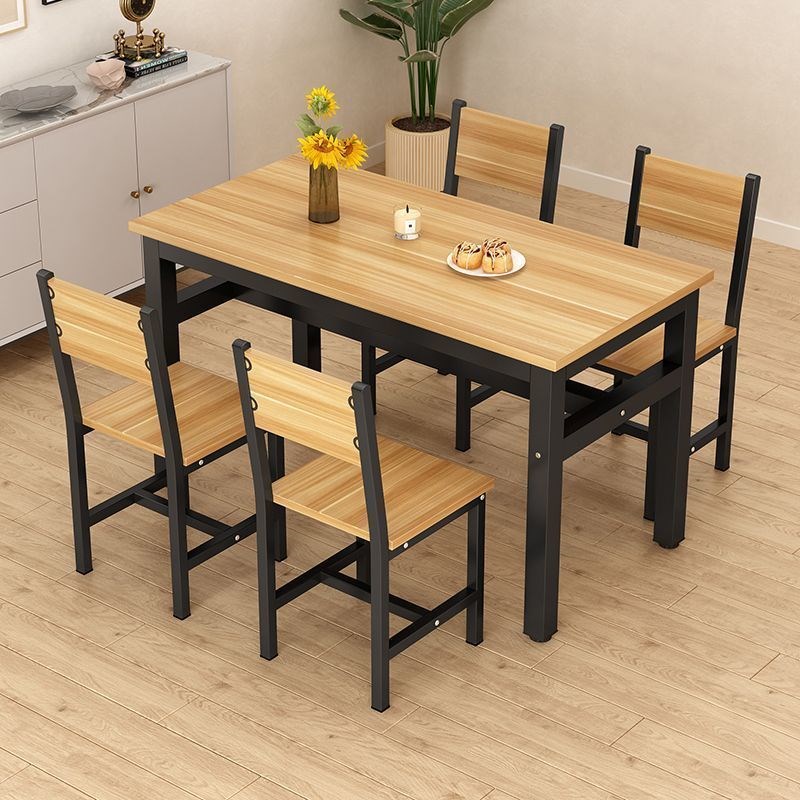 餐桌椅家用小户型长方形组u合餐饮早餐厅面馆食堂小吃饭店快餐桌
