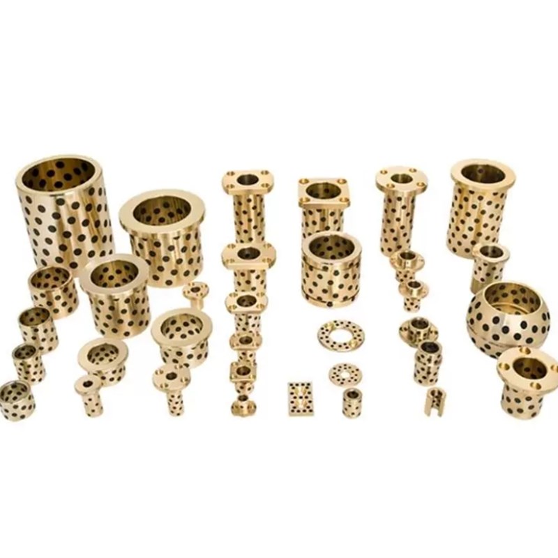 MPTZ30-35-40-50石墨铜套一体轴承N无油衬套圆法兰导套轴承