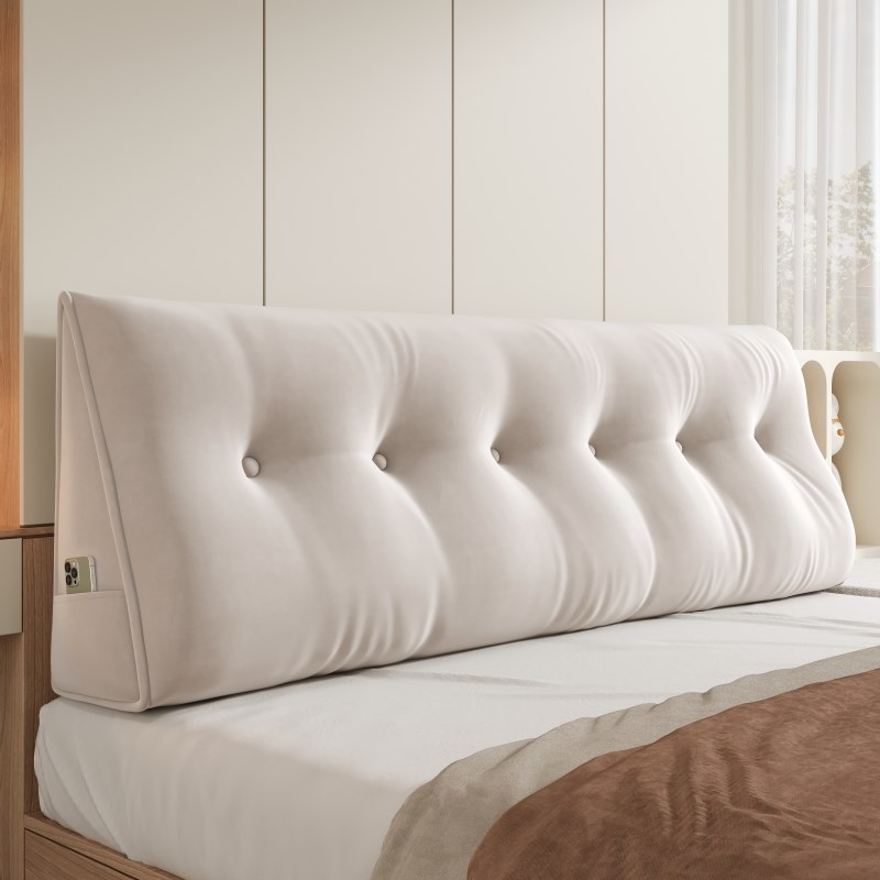 新款三角b有无床头软包靠垫床靠背垫枕榻榻米床上大靠枕床靠可拆