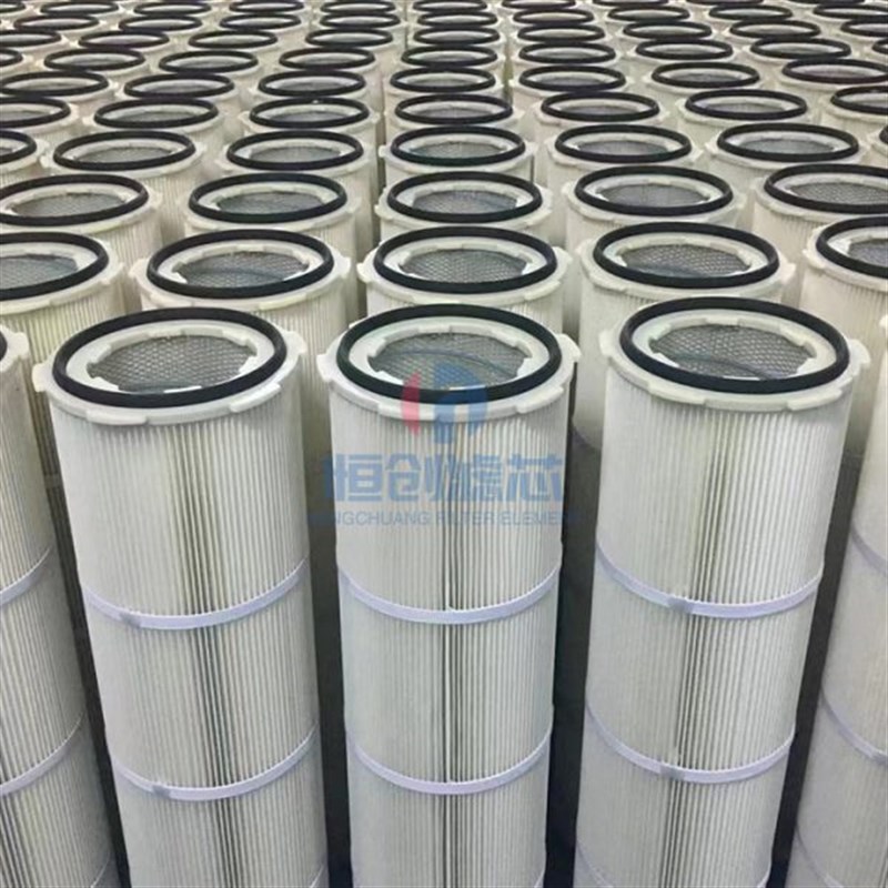 生产工业除尘器滤筒 除x尘滤芯 覆膜滤筒 阻燃滤筒