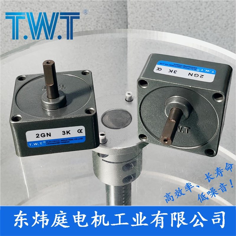 TWT电机 2GN3K~180K齿轮减x速箱2GN20K 2GN100K 台湾东炜庭电机