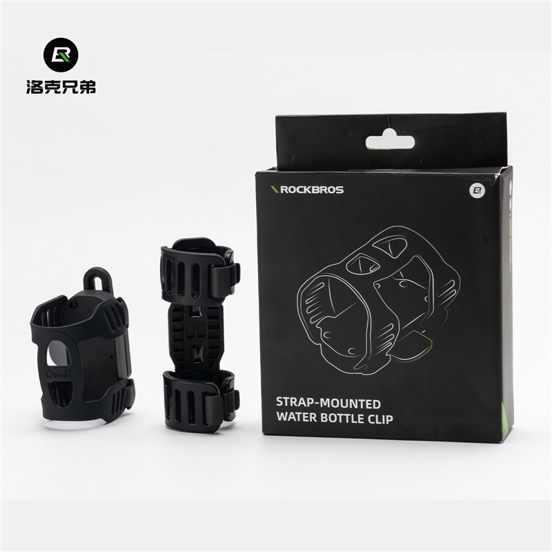 洛克兄弟自行车磁吸水壶架山地公路小布折叠车快拆绑带.式水杯支