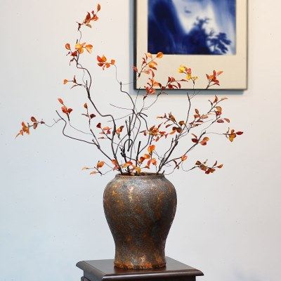 复古新中式花瓶创意客厅插花干花玄关电视柜酒柜茶室装饰禅意摆件,家居饰品,花瓶,淘宝优惠券,粉丝福利购,淘宝优惠卷