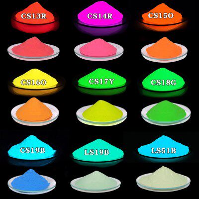 荧光发光夜光幻油墨彩面部彩妆涂料效 粉油画注塑高亮粉油性色长