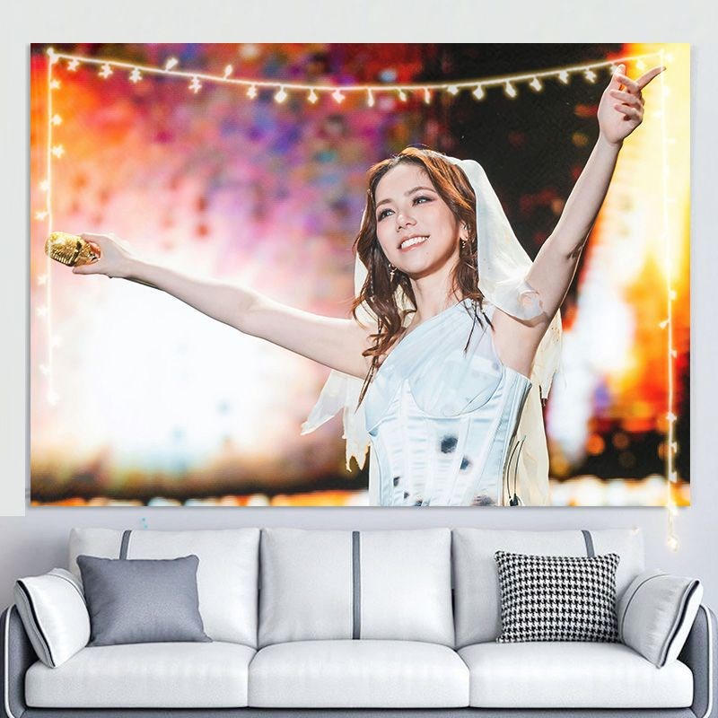 邓紫棋挂布明星周边背景布粉丝应援挂布卧室寝R室装饰布置墙布挂