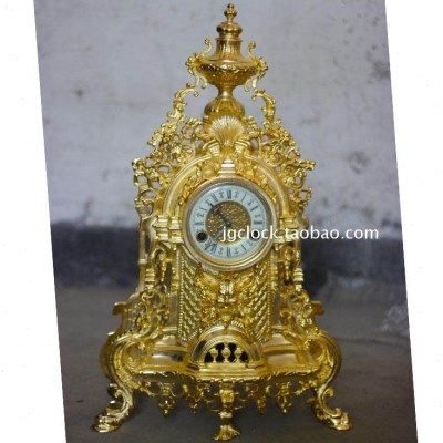 钟表 仿古 古典 欧式 机械座钟铜铸钟巴洛克大号座钟,家居饰品,座钟,淘宝优惠券,粉丝福利购,淘宝优惠卷