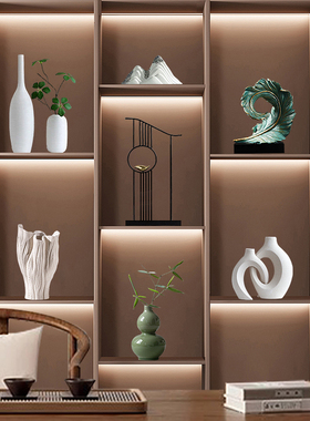 新中式轻奢高档装饰品摆件创w意家居客厅酒柜玄关办公室博古架摆