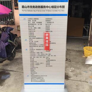 导向牌楼层索引牌定做立牌楼层指示牌分示图商场指布落地大厅医院