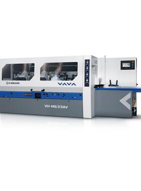 富豪触摸屏超重型四面刨VH-M633AV伺服调节加工木屋主梁设备