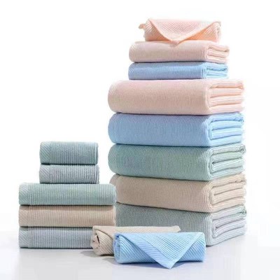 竹纤维儿童毛巾家用柔软吸水洗脸面巾不掉毛无异味