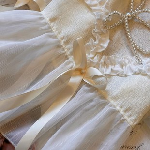 清新奶油色分片式门帘甜美风浪漫小窗帘透光不透人半帘隔断免打孔