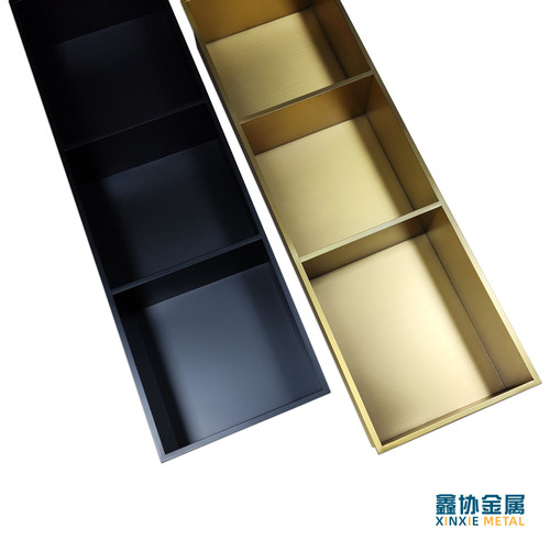 壁龛浴室嵌入式不锈钢卫生间金属置物架内嵌入墙式隔板托柜定制