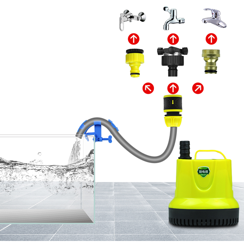 鱼缸换水器加水换水管电动抽水软管虹吸换水洗砂鱼缸抽水泵吸鱼便