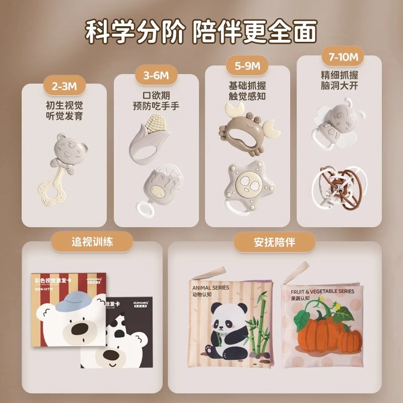 新生的儿见面礼盒婴儿玩具0到6个月实用送月子产妇宝宝满月礼物12