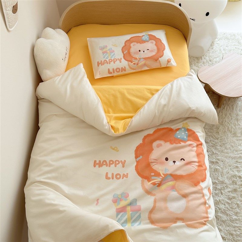 幼儿园被子三件套宝宝入园全棉儿童午睡小被褥纯棉六件套床品套装