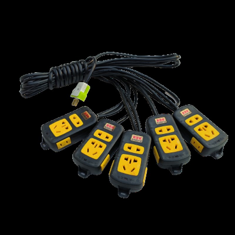 婚庆大功率串联插座婚礼堂用纯铜芯电缆线地拖插排灯光路引延长线