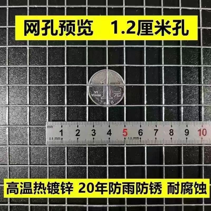 热镀锌防锈铁丝网镀锌钢丝围栏养殖G网拦鸡网建筑网防护铁网格网