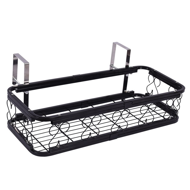 304不锈钢花架阳台室外置物架窗台栏杆花架子窗沿悬挂式花盆挂架