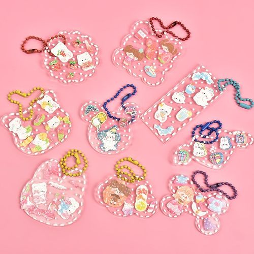 咕卡套装贴纸女孩儿童可爱玩具咕盘卡材料包做手账工具奶油胶diy