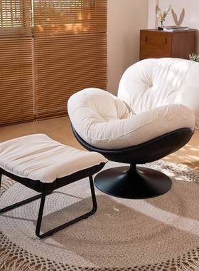 意式单人发旋椅柜台待休闲椅客转厅阳台沙懒人沙发成人逍接97077
