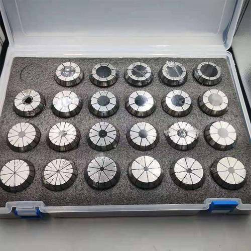 雕刻机夹头套装E32数铣床铣刀弹控簧ER11ER2RER头夹套装8支套