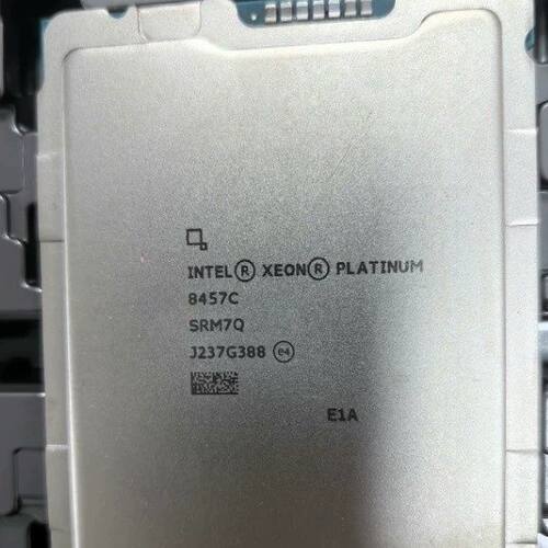 intel至强铂金8457C正式版cpu,48核心96线程2.6G主频马来