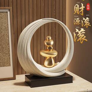 财源滚新中式轻SHBH0540品奢办公室桌面家居饰迁乔新居礼物客厅装
