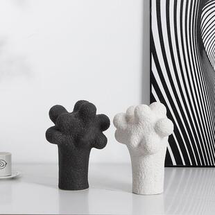 代极简抽象艺术粗砂陶瓷多球摆现样板间公办室桌面创意LWU家件居